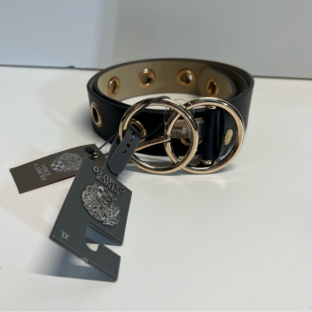 Vince Camuto Double Ring Eyelet Women’s Belt - Size XL